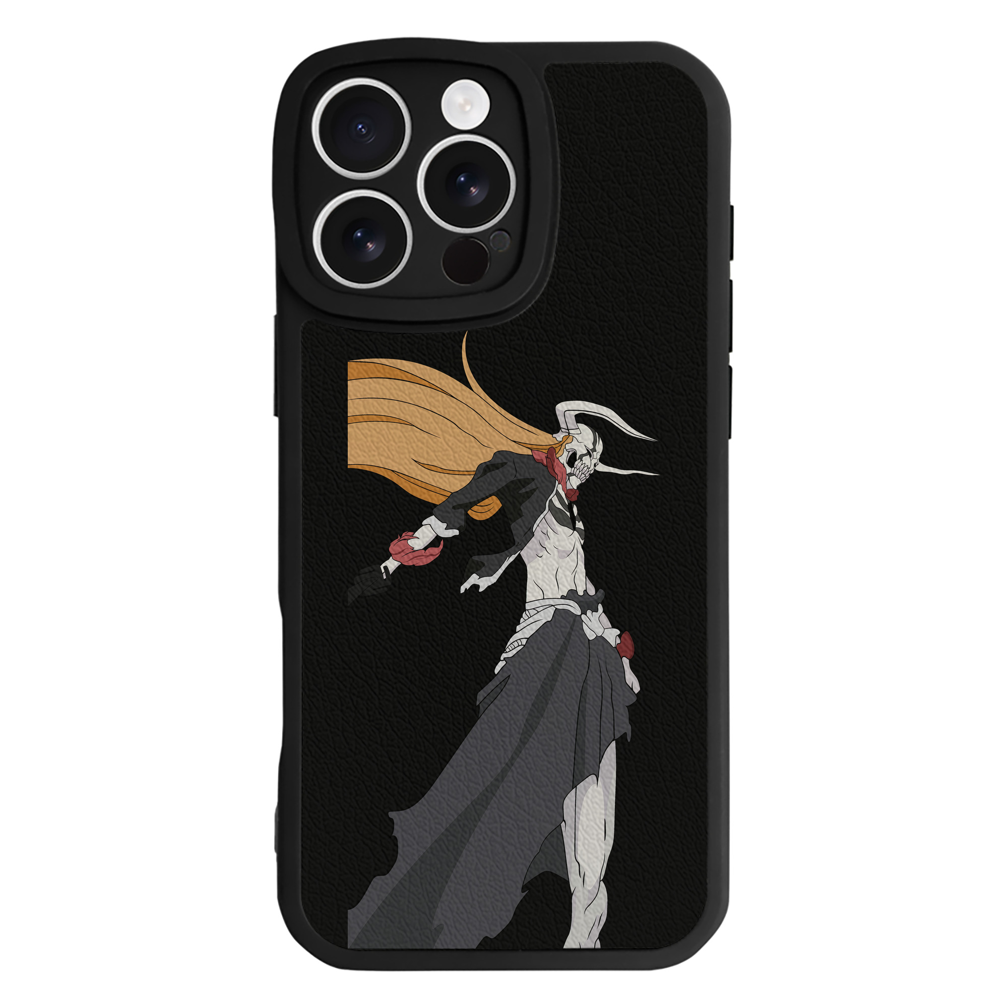 ブリーチ 黒崎一護（くろさき いちご）BLEACH Kurosaki Ichigo 【iPhone 16シリーズ対応】シリコンスマホケース（レザー調） 材質：シリコン